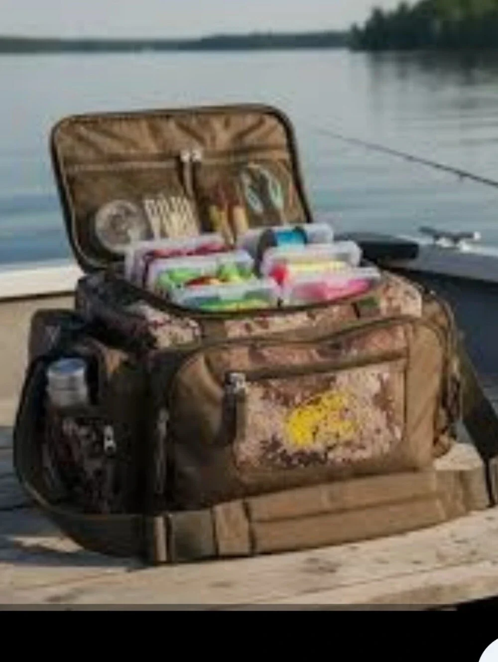 Bass Pro Shops Camo and Olive Green Dual Duffel Shoulder Bag